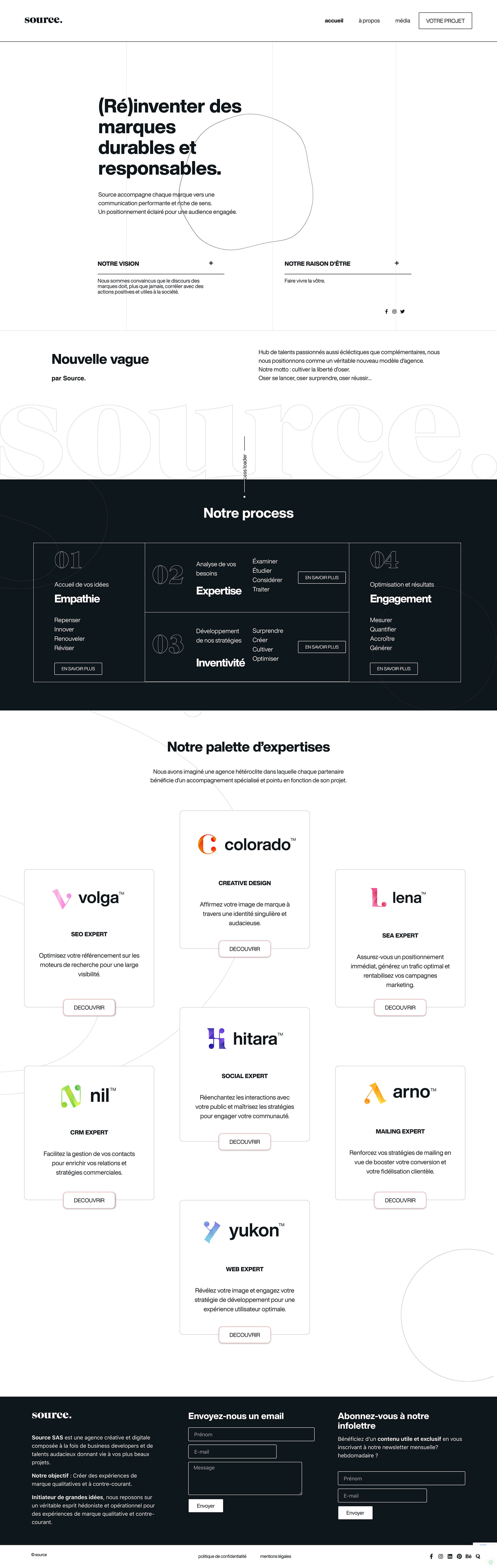 Source Website Homepage
